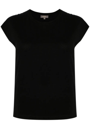 N.Peal Cotton Cash Silk Top - Black