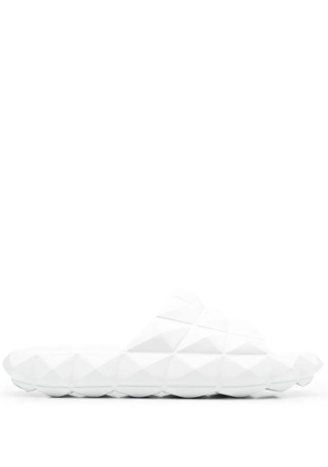 Valentino Garavani Roman Stud flat slides - White
