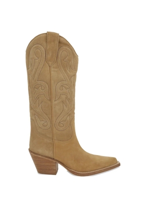 Paris Texas suede boots - Brown
