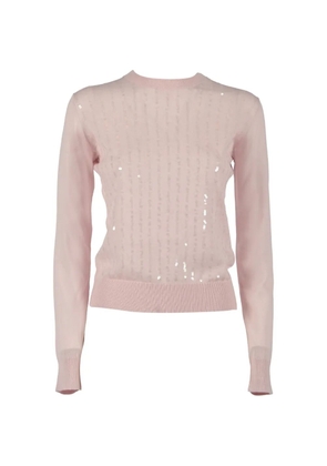 Max Mara sequin-embellished top - Pink