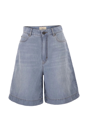 Weekend Max Mara contrasting-stitch shorts - Blue