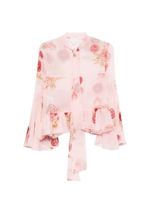 Giambattista Valli floral-print blouse - Pink