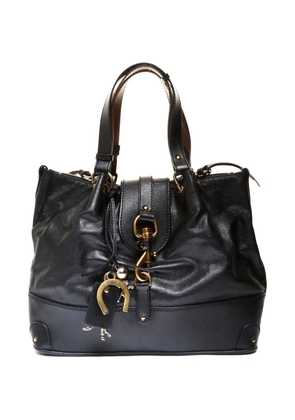 Chloé Pre-Owned horseshoe-shape leather handbag - Black