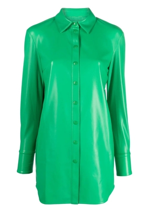 Patrizia Pepe coated long-sleeve shirt - Green