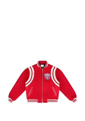 RHUDE satin bomber jacket - Red