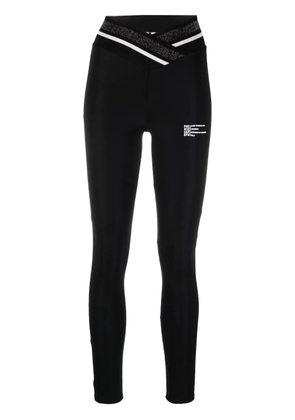Patrizia Pepe logo waistband leggings - Black