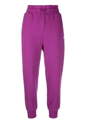 Patrizia Pepe logo-print cotton track pants - Purple