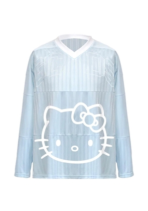 GCDS long sleeves hockey T-shirt - Blue