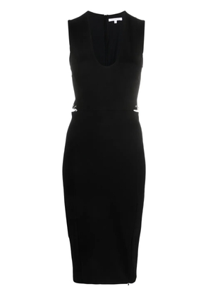 Patrizia Pepe Essential ring-detailing midi dress - Black