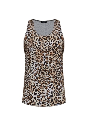DSQUARED2 leopard print vest - Neutrals