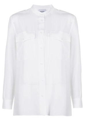 DONDUP double chest pocket oversized shirt - White