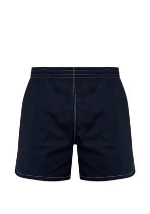Balmain topstitch logo swim shorts - Blue