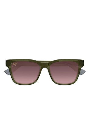 Maui Jim shiny trans square sunglasses - Green