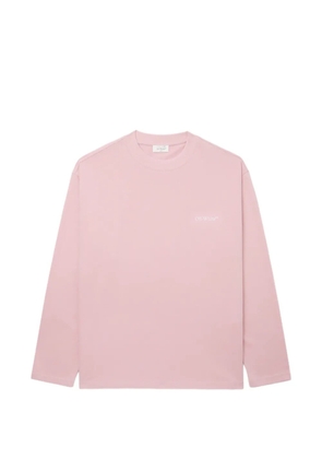 Off-White lettering-print crew-neck sweatshirt - Pink