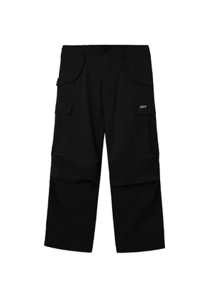 Off-White Diag-stripe cargo-pocket trousers - Black