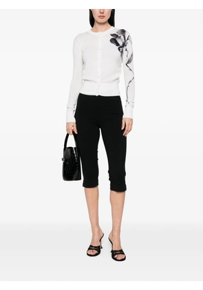 Ermanno Scervino floral-embellishment cardigan - White