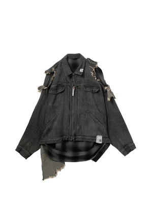 Maison MIHARA YASUHIRO distressed layered jacket - Grey