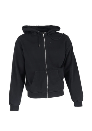 Celine Pre-Owned zip-up logo-print hoodie - Black