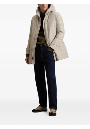 Woolrich high-collar polar parka - Neutrals