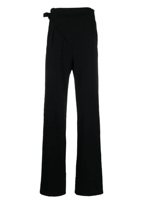 Ottolinger tie-detail organic cotton track pants - Black