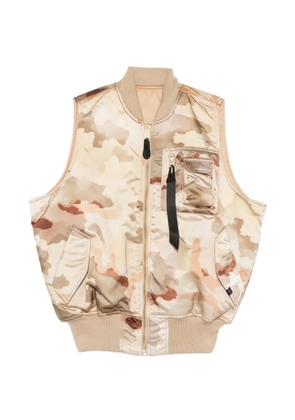 Alpha Industries MA-1 camouflage-print gilet - Neutrals