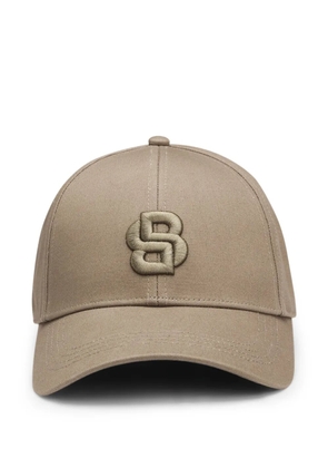 BOSS logo-embroidered baseball cap - Neutrals