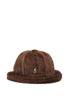 Kangol debossed-stripe hat - Brown