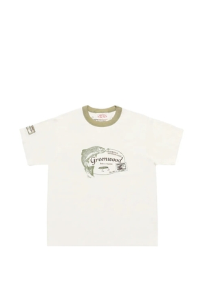 Samuel Zelig Trail Tee Green Ringer T-shirt - Neutrals