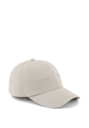 Emporio Armani logo-embroidered cap - Neutrals
