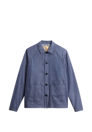 Woolrich raglan-sleeves shirt jacket - Blue