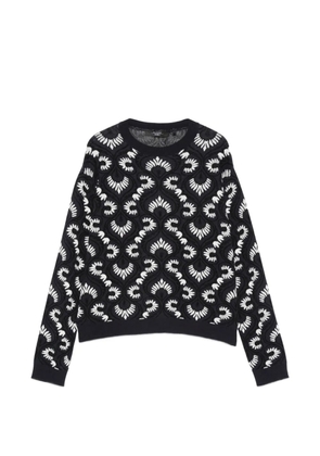 Max Mara Wkdfaraone patterned sweater - Blue