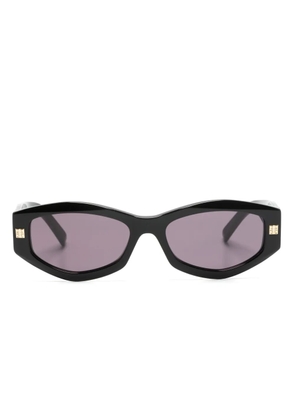 Givenchy Eyewear logo-print oval-frame sunglasses - Black