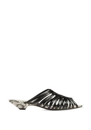 Sergio Rossi Wovenia black sandals