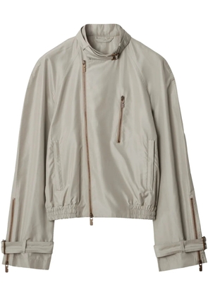 Burberry silk Harrington jacket - Grey