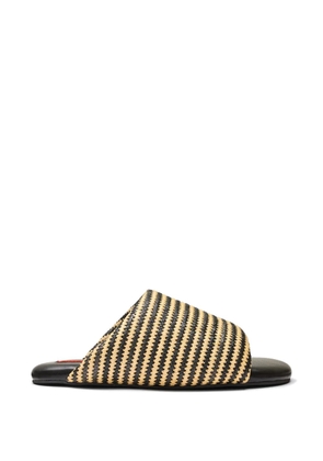 Simon Miller stripe bubble sandals - Black
