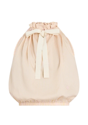 Patou striped-pattern bow sleeveless top - Neutrals
