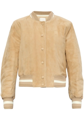 Givenchy suede varsity jacket - Neutrals