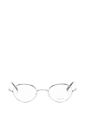 Alexander McQueen Eyewear oval-frame glasses - Silver