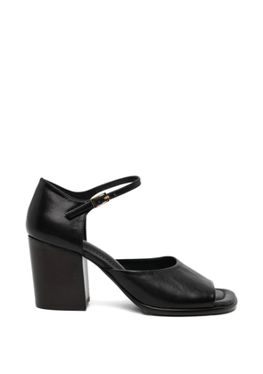 LEMAIRE 80mm square heedled sandals - Black