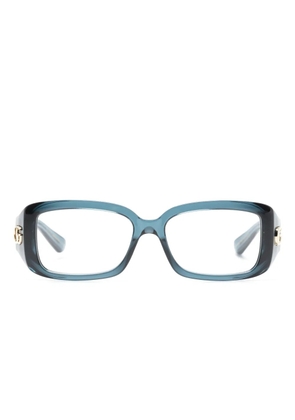 Gucci Eyewear GG1406O Interlocking-G rectangle-frame glasses - Blue