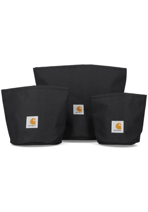 Carhartt WIP Groundworks Planter vases (set of three) - Black