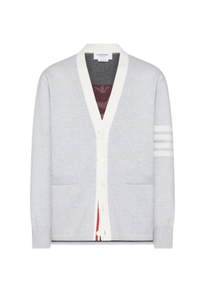 Thom Browne 4-Bar intarsia-knit cardigan - Grey