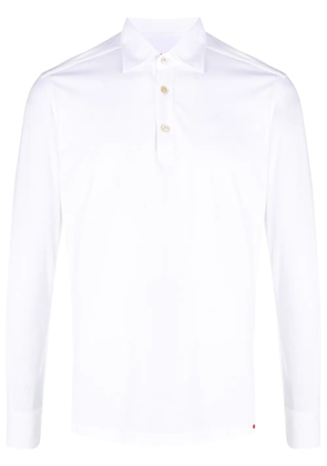 Kiton stretch fit polo shirt - White
