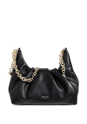 Furla Delia chain lambskin shoulder bag - Black