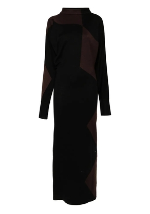Philosophy Di Lorenzo Serafini scoop-back knitted maxi dress - Black