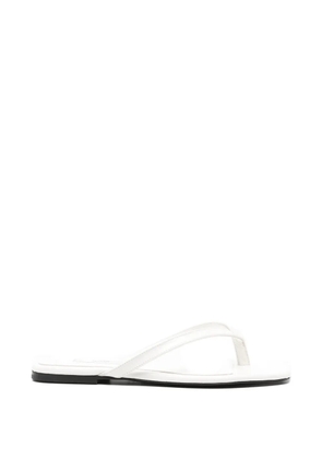 TOTEME croc-embossed flat sandals - Neutrals