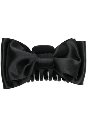 Jennifer Behr satin bow-embellished hair clip - Black