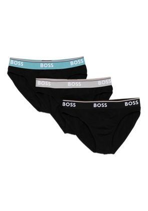BOSS logo briefs (set of three) - Black