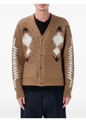 Pendleton patterned cardigan - Brown