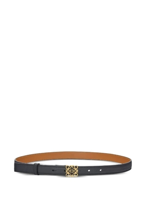 LOEWE leather logo-plaque belt - Blue